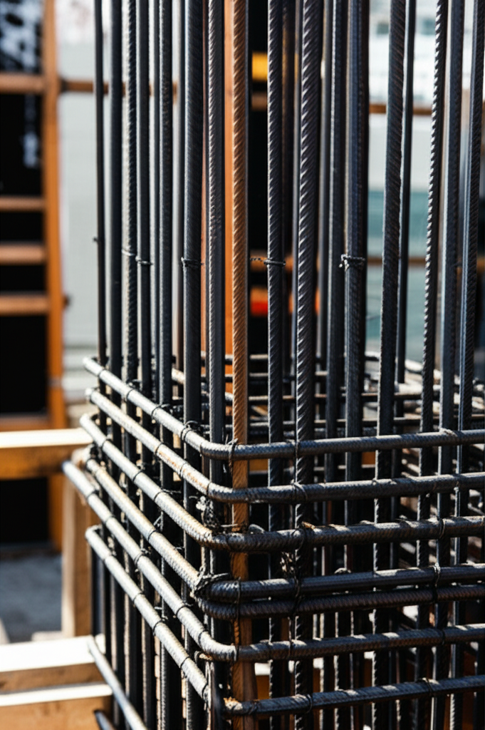 Rebar construction work